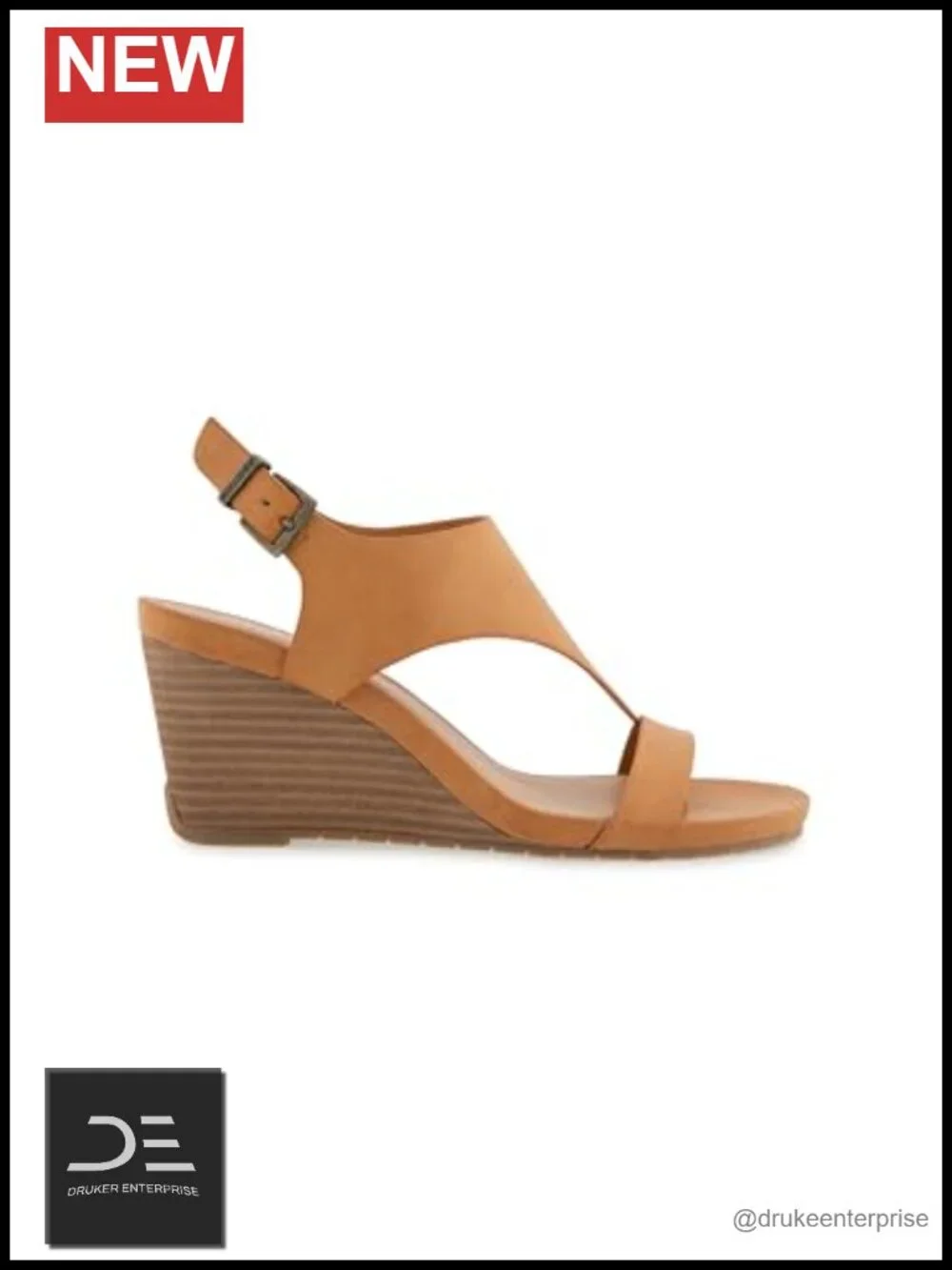 Kenneth Cole Reaction Women's Greatly Wedge Sandal - Faux Suede Ankle Strap